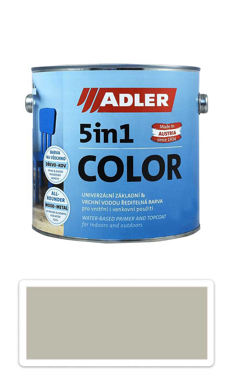 ADLER 5in1 Color - univerzální vodou ředitelná barva 2.5 l Kieselgrau / Štěrková šedá RAL 7032