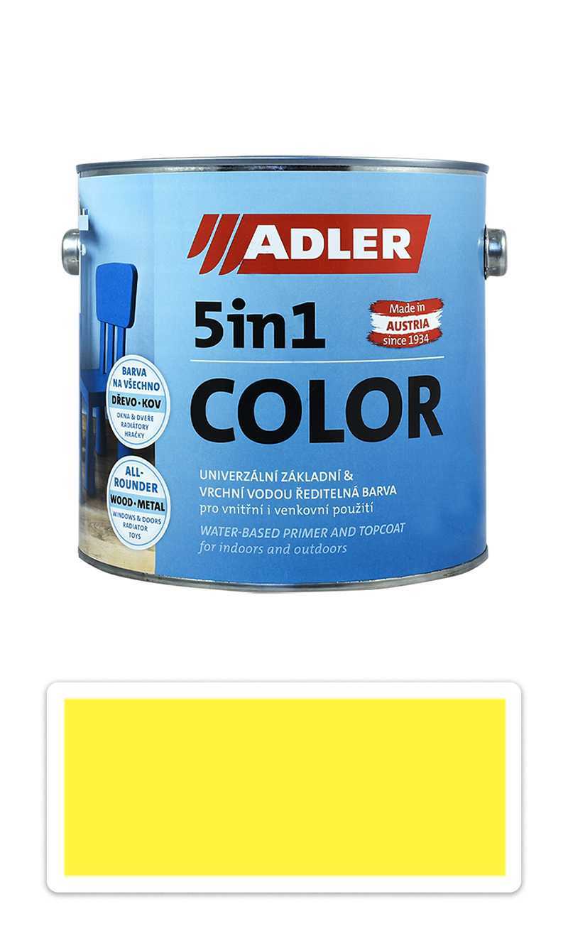 ADLER 5in1 Color - univerzální vodou ředitelná barva 2.5 l Schwefelgelb / Sírově žlutá RAL 1016