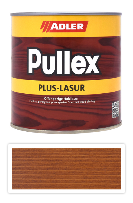 ADLER Pullex Plus Lasur - lazura na ochranu dřeva v exteriéru 0.75 l Borovice 50331