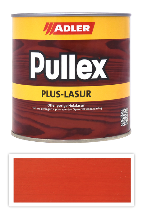 ADLER Pullex Plus Lasur - lazura na ochranu dřeva v exteriéru 0.75 l Chilli LW 07/1