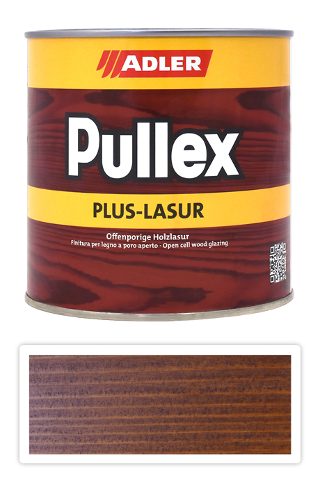 ADLER Pullex Plus Lasur - lazura na ochranu dřeva v exteriéru 0.75 l Ořech 50323