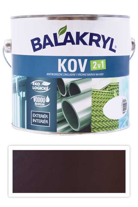 BALAKRYL Kov 2v1 - vodou ředitelná antikorozní barva na kov 2