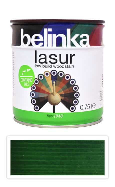 BELINKA Lasur - tenkovrstvá lazura 0.75 l Zelená 19