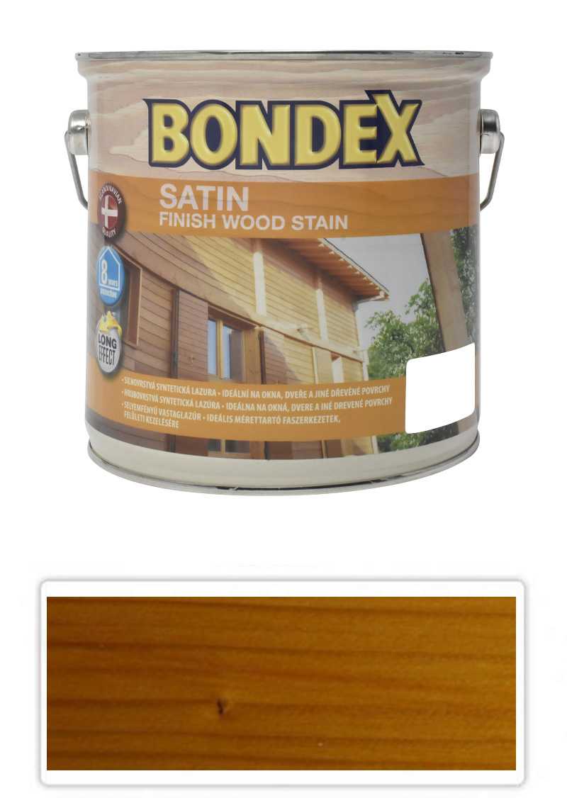 BONDEX Satin - silnovrstvá lazura pro ošetření dřeva v exteriéru 2.5 l Oregonská pinie 904