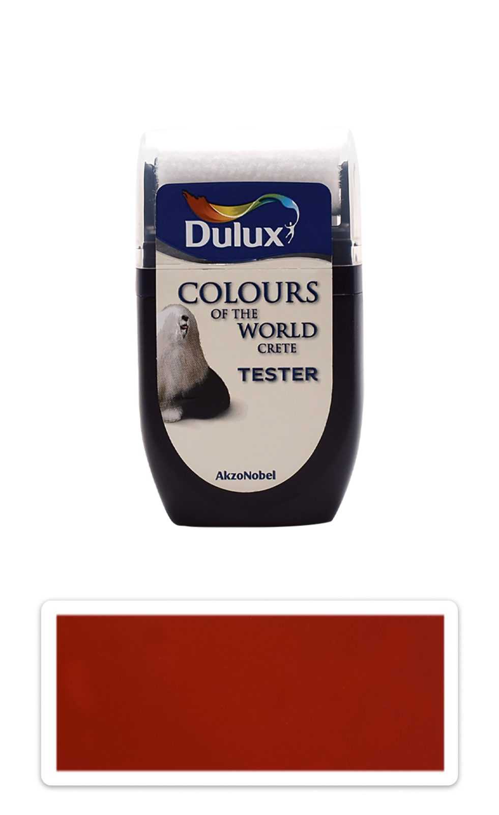 DULUX Colours of the World - matná krycí malířská barva 0.03 l Ohnivé flamenco vzorek