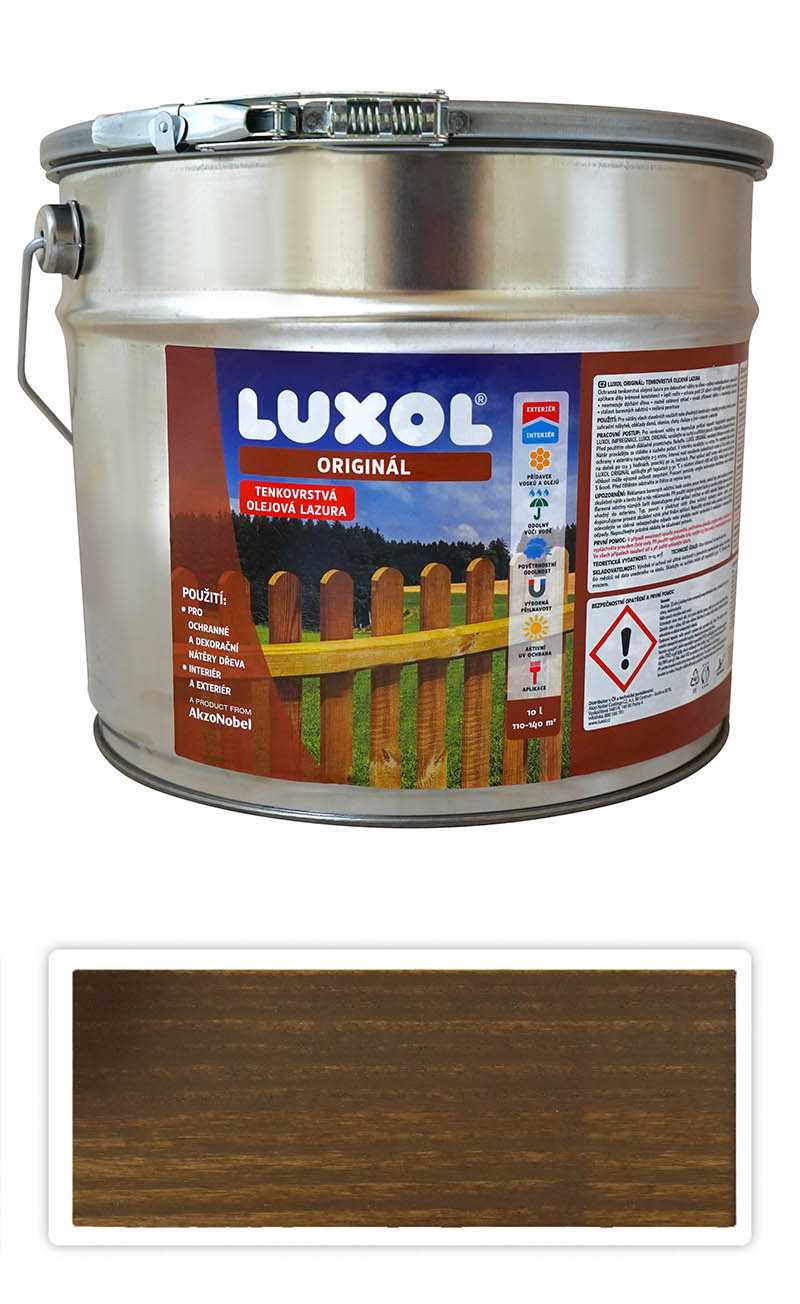 LUXOL Originál - dekorativní tenkovrstvá lazura na dřevo 10 l Ořech