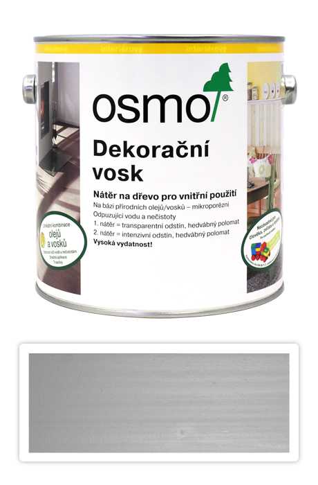 OSMO Dekorační vosk intenzivní odstíny 2.5 l Hedvábí 3172