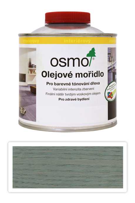 OSMO Olejové mořidlo 0.5 l Stříbrně šedá 3512