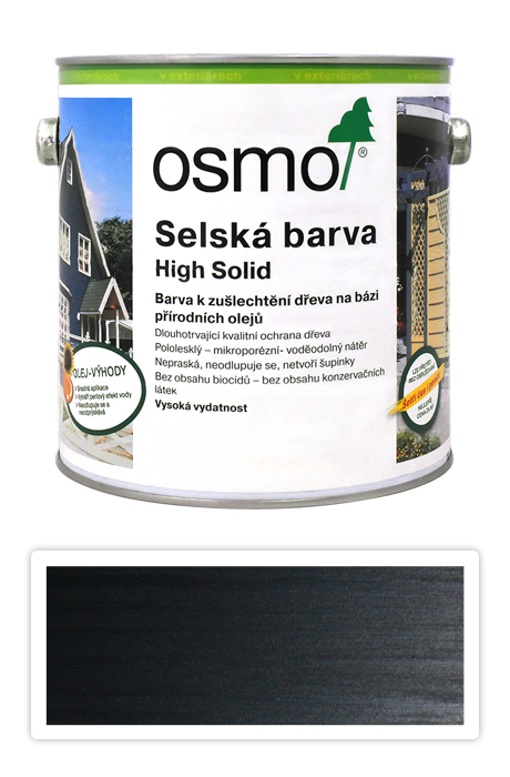 OSMO Selská barva 2.5 l Černošedá 2703