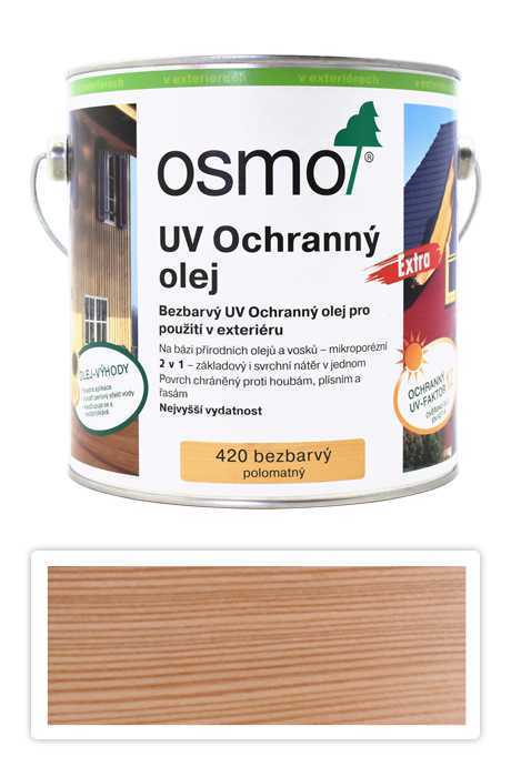 OSMO UV Olej Extra pro exteriéry 25 l Bezbarvý 420