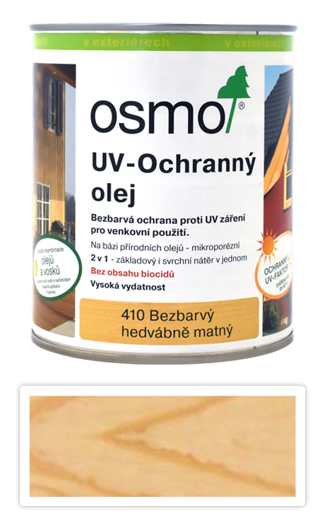 OSMO UV Olej Extra pro interiéry i exteriéry 0.75 l Bezbarvý 410