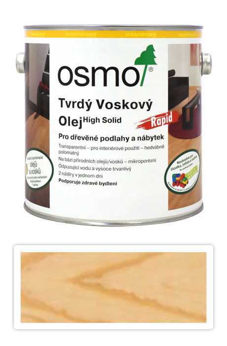 Osmo 3232 Rapid tvrdý voskový olej polomat 2