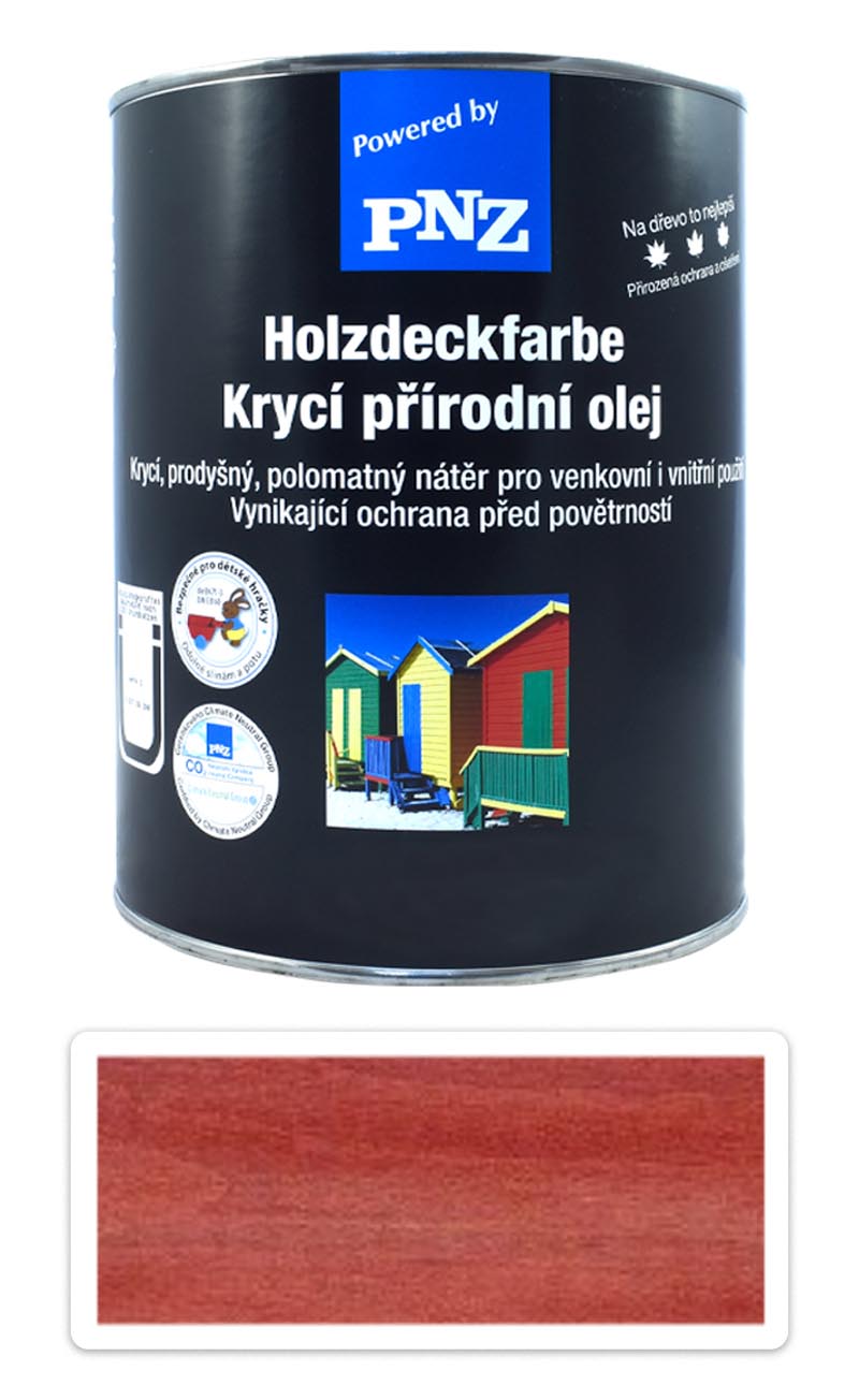 PNZ Krycí přírodní olej 2.5 l Karmínově červená