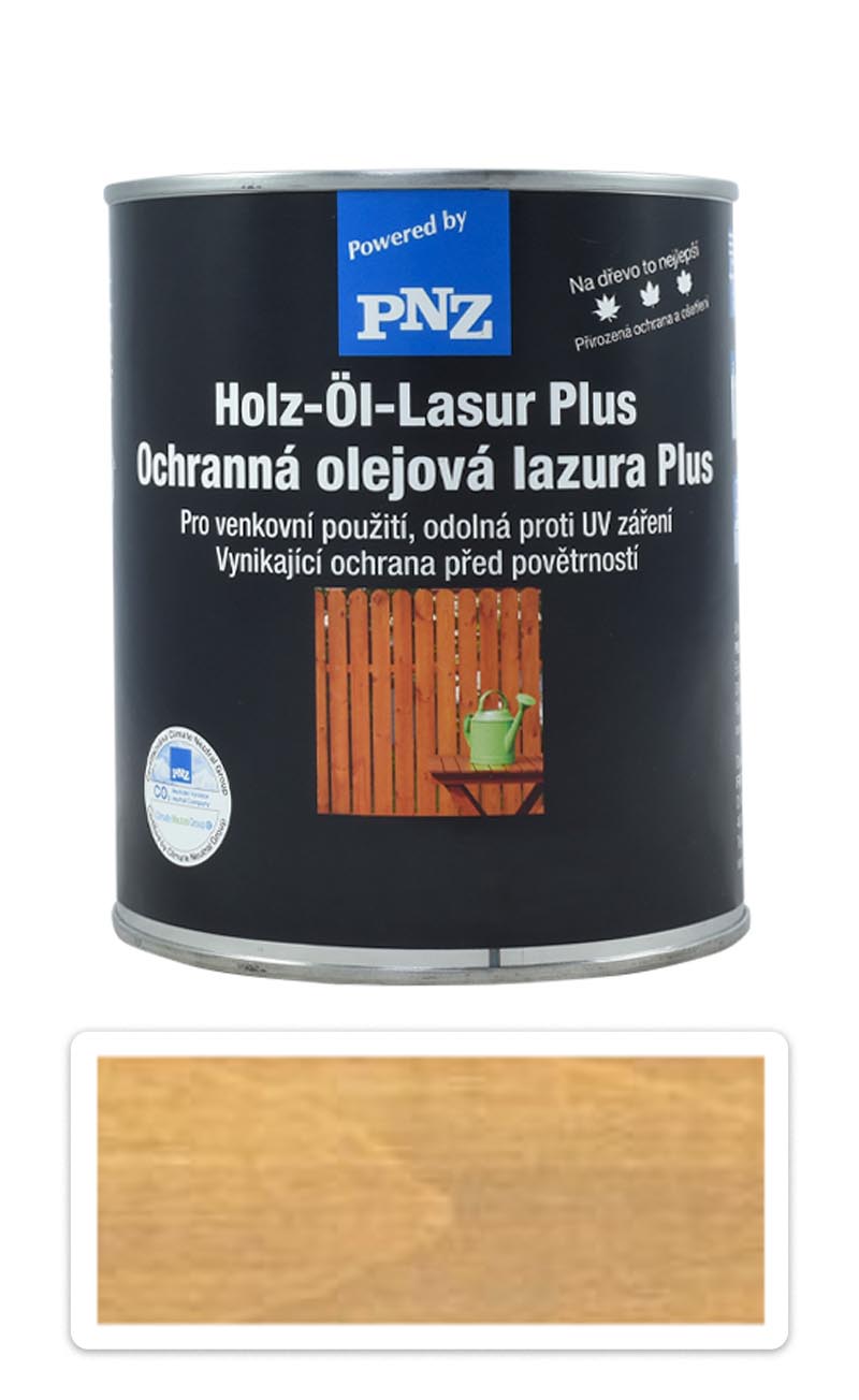 PNZ Ochranná olejová lazura Plus 0.75 l Zahradní zelená