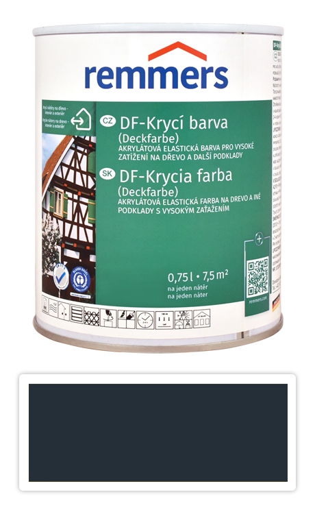 REMMERS DF - Krycí barva 0.75 l Anthrazitgrau / Antracitově šedá RAL 7016