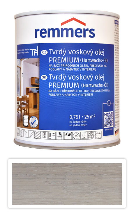 REMMERS Tvrdý voskový olej PREMIUM 0.75 l Intenzivní bílá