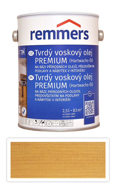 REMMERS Tvrdý voskový olej PREMIUM 2.5 l Dub rustikální