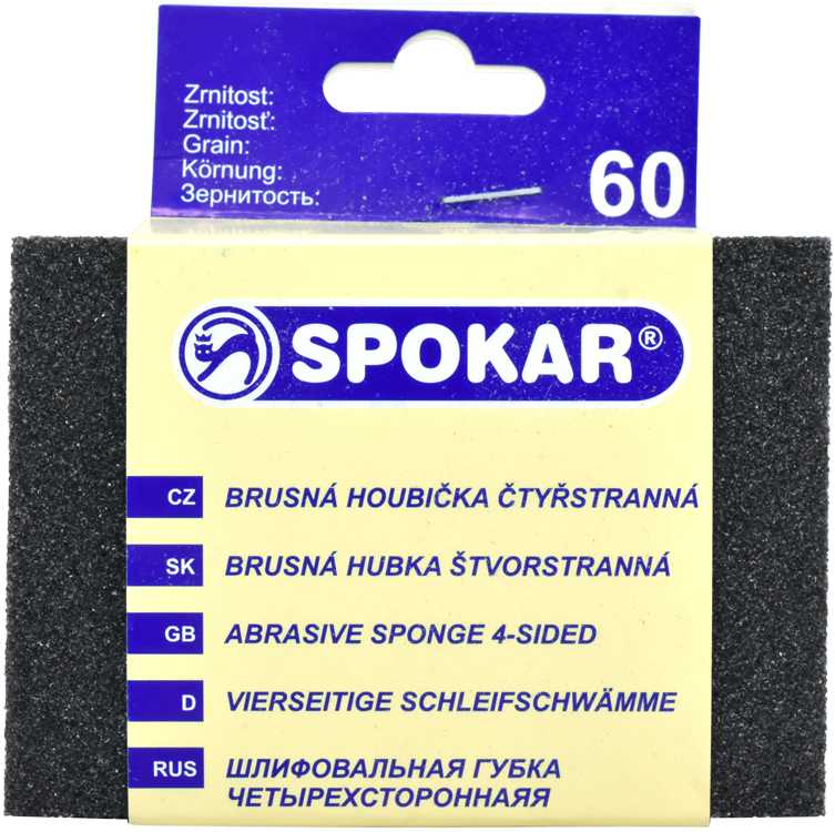 SPOKAR - čtyřstranná brusná houbička zrno 60