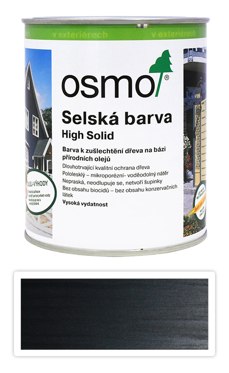 Selská barva OSMO 0.75l Černošedá 2703