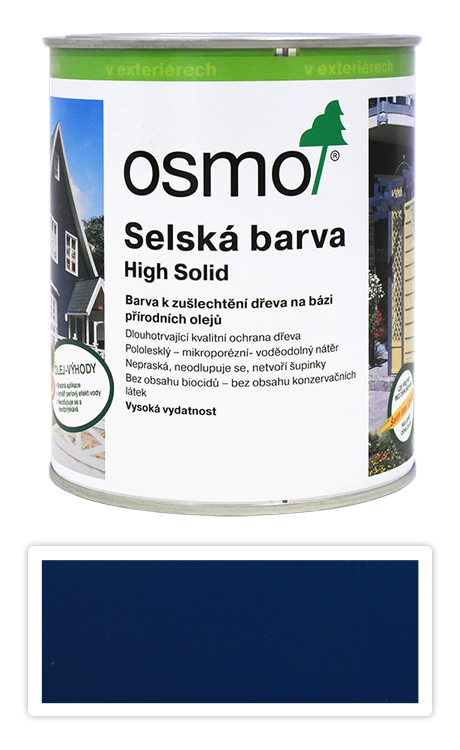 Selská barva OSMO 0.75l Královská modř 2506