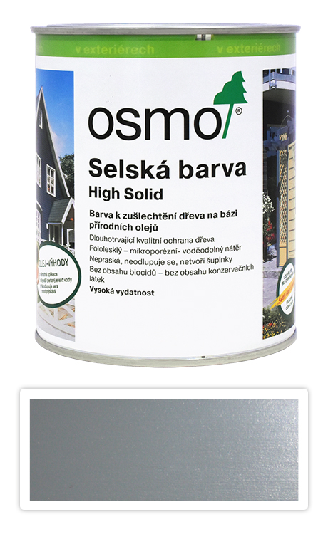 Selská barva OSMO 0.75l Silniční šedá 2742