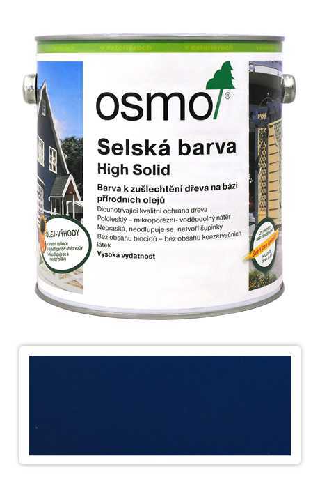 Selská barva OSMO 2.5l Královská modř 2506