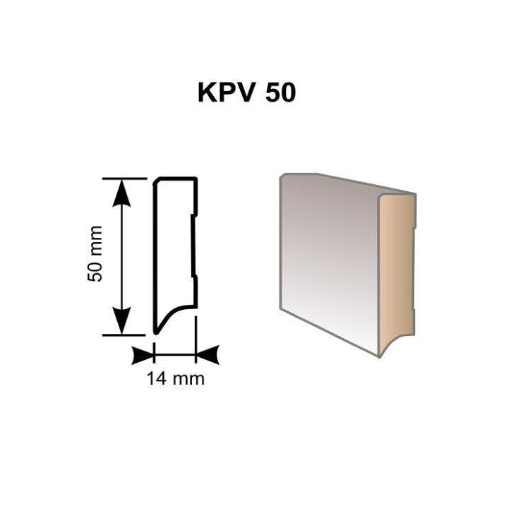 Soklová lišta KPV50 Dub hedvábný 3880