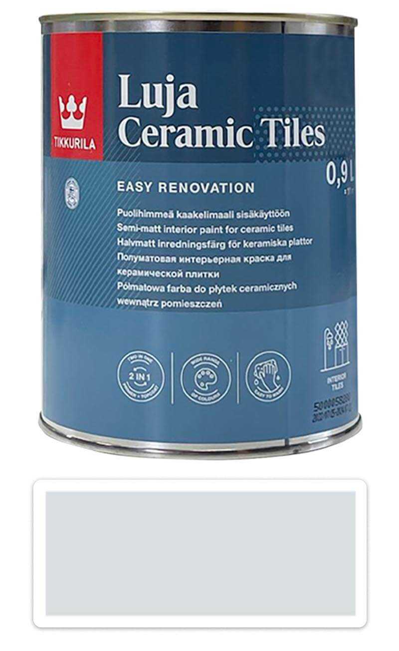 TIKKURILA Luja Ceramic Tiles - barva na keramické obklady 0.9 l Kieselgrau / Štěrková šedá RAL 7032