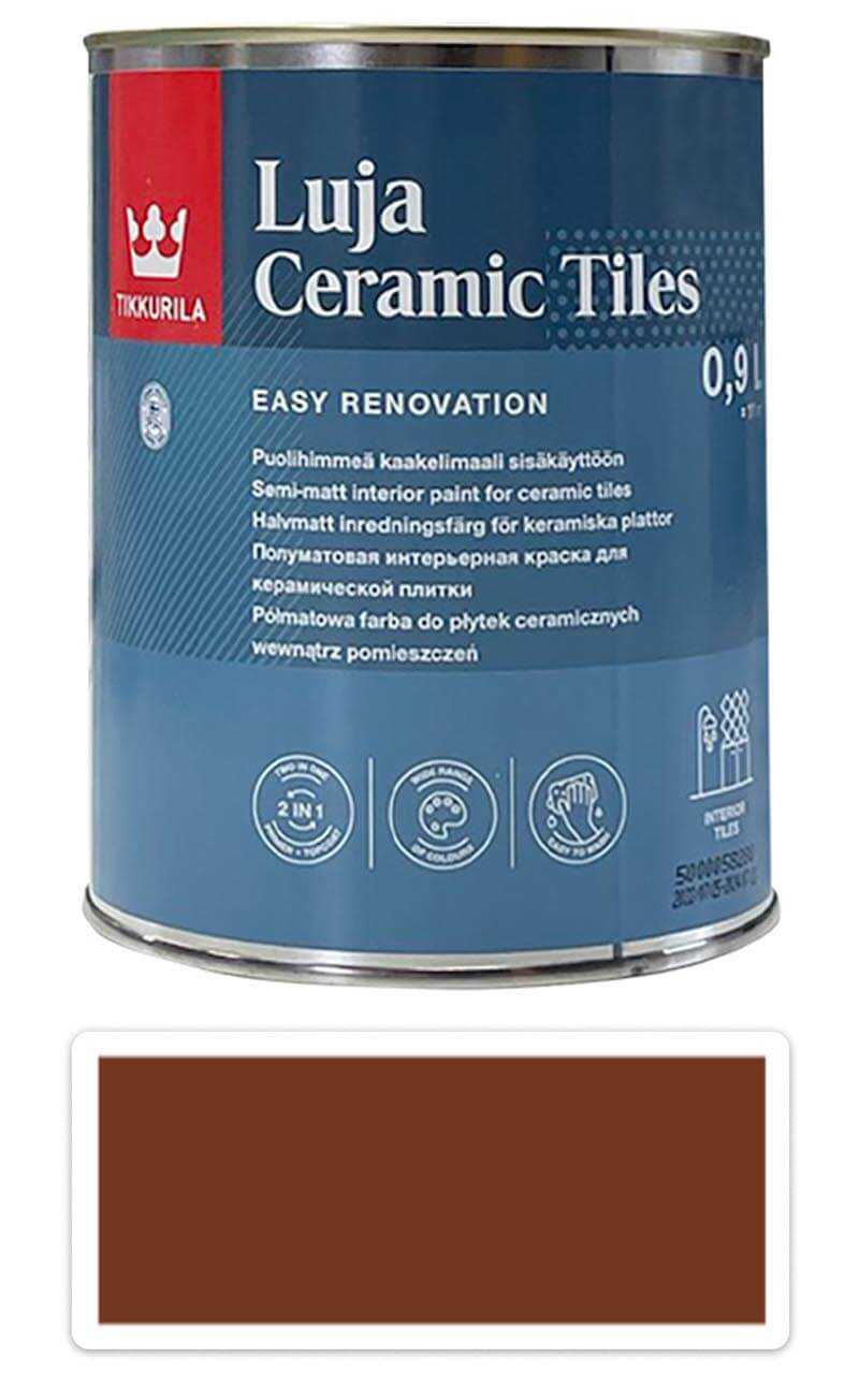 TIKKURILA Luja Ceramic Tiles - barva na keramické obklady 0.9 l Rehbraun/Světle žlutohnědá RAL 8007