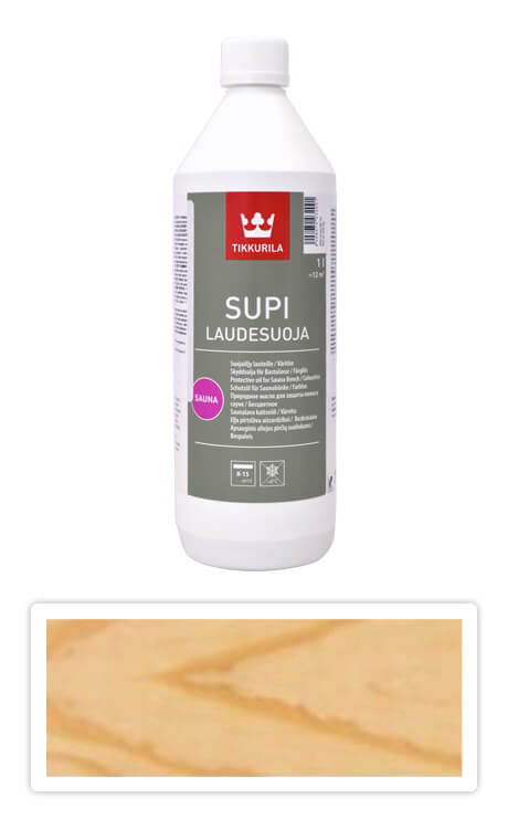 TIKKURILA Supi Bench Protection - údržbový olej na saunové lavičky 1 l Bezbarvý