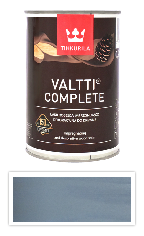 TIKKURILA Valtti Complete - matná tenkovrstvá lazura s ochranou proti UV záření 0.9 l Kajo 5084