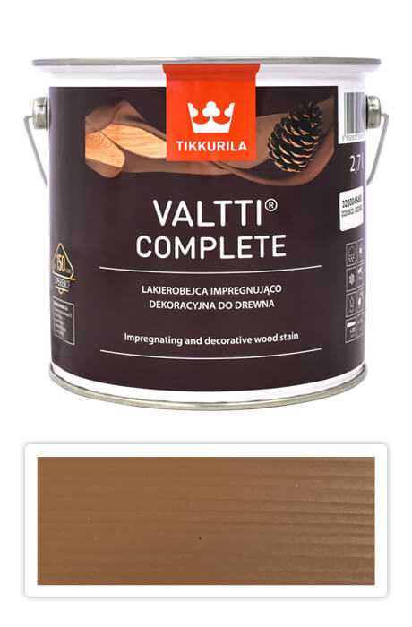 TIKKURILA Valtti Complete - matná tenkovrstvá lazura s ochranou proti UV záření 2.7 l Pihka 5051