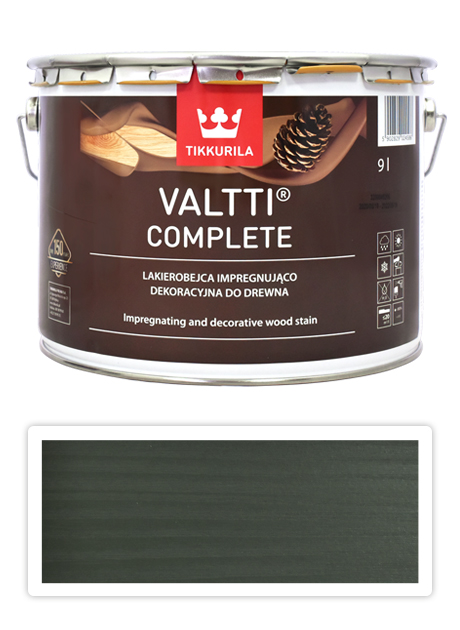 TIKKURILA Valtti Complete - matná tenkovrstvá lazura s ochranou proti UV záření 9 l Lehti 5066