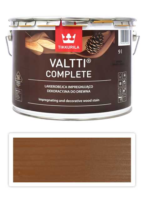 TIKKURILA Valtti Complete - matná tenkovrstvá lazura s ochranou proti UV záření 9 l Pouta 5052