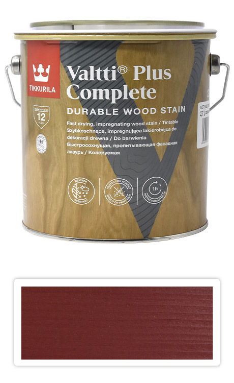 TIKKURILA Valtti Plus Complete - matná tenkovrstvá lazura 2.7 l Varvikko 5058