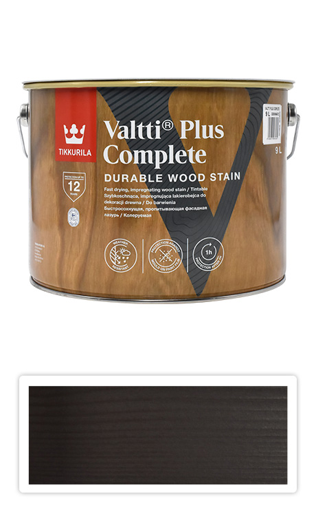 TIKKURILA Valtti Plus Complete - matná tenkovrstvá lazura 9 l Karhu 5074