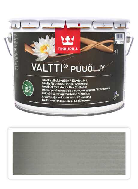 TIKKURILA Valtti wood oil - olej na terasy a nábytek 9 l Kaste 5081