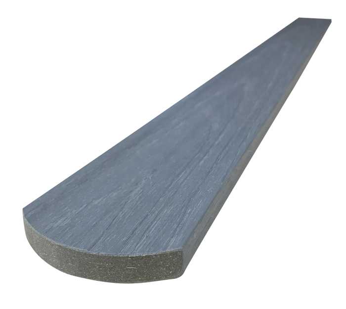 WPC dřevoplastové plotovky Dřevoplus Profi půlkulaté 15x80x1800 - Grey (šedá)