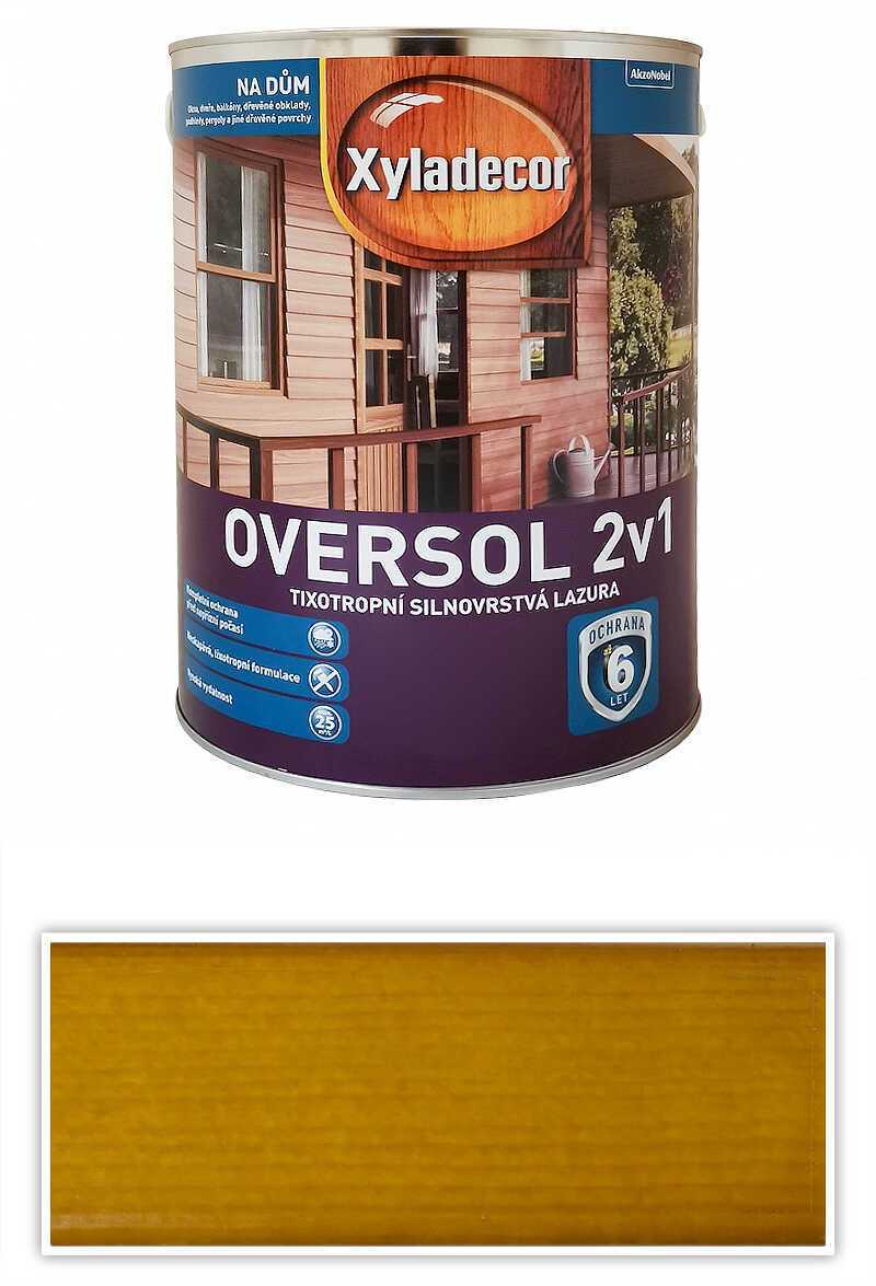 XYLADECOR Oversol 2v1 - tixotropní silnovrstvá lazura na dřevo 5 l Jilm polní