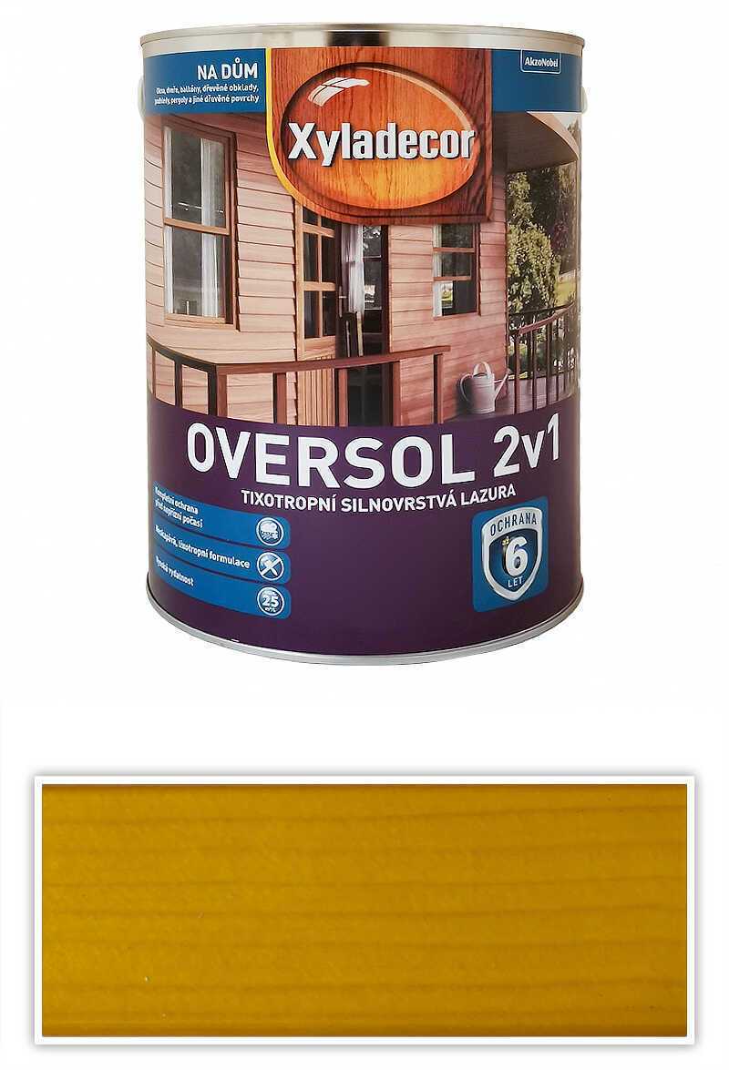 XYLADECOR Oversol 2v1 - tixotropní silnovrstvá lazura na dřevo 5 l Přírodní dřevo