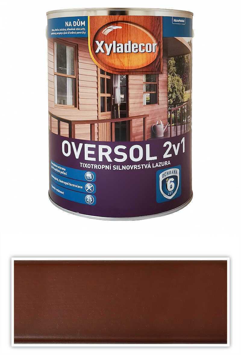 XYLADECOR Oversol 2v1 - tixotropní silnovrstvá lazura na dřevo 5 l Rosewood