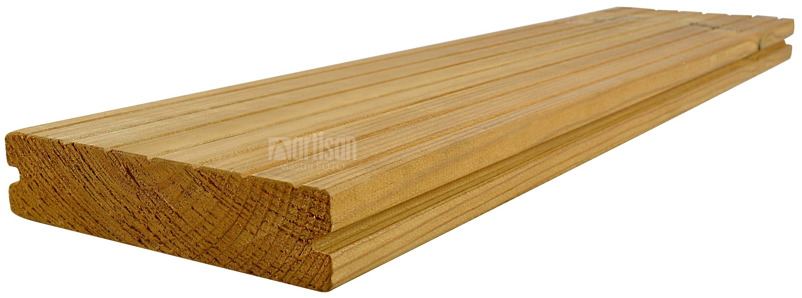 THERMOWOOD - tepelně upravené dřevo Terasová prkna 26x117x3600 LunaDeack2 ThermoWood® borovice - povrch hrubá drážka