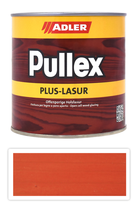 ADLER Pullex Plus Lasur - lazura na ochranu dřeva v exteriéru 0.75 l Kapuzinerkresse LW 08/2