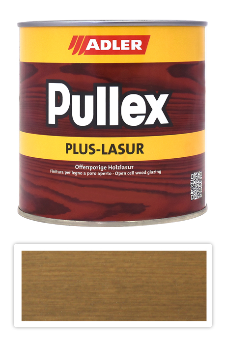 ADLER Pullex Plus Lasur - lazura na ochranu dřeva v exteriéru 0.75 l Kopfnuss LW 04/3