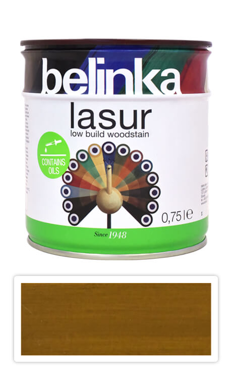 BELINKA Lasur - tenkovrstvá lazura 0.75 l Oliva 27