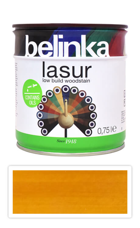 BELINKA Lasur - tenkovrstvá lazura 0.75 l Pinie 25