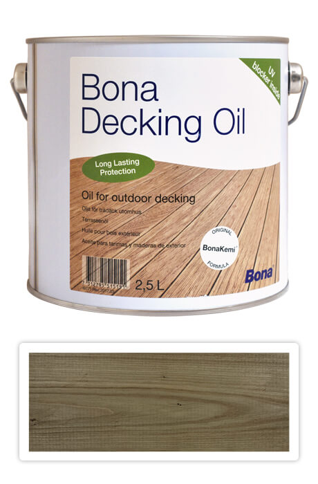 BONA Decking Oil - olej pro impregnaci a ochranu dřeva v exteriéru 2.5 l Teak