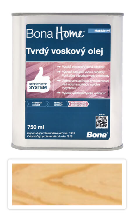 BONA Home Tvrdý voskový olej 0.75 l Bezbarvý matný