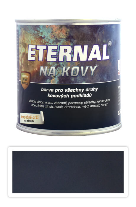 ETERNAL Na kovy - antikorozní barva na kov 0.7 l Černá 413