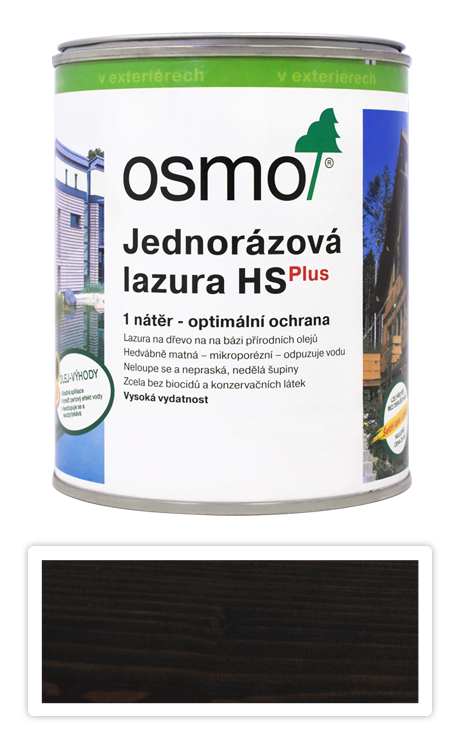 Jednorázová lazura HS OSMO 0.75l Eben 9271